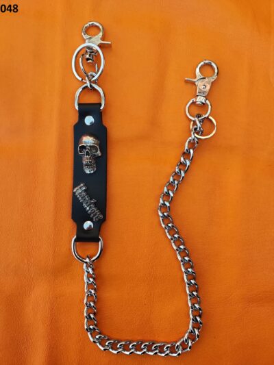 łańcuch do spodni z dwoma karabińczykami