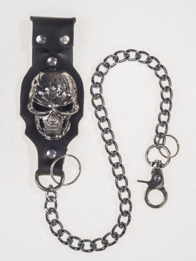 skórzana bojówka łańcuch do spodni kluczy