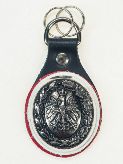 skórzany brelok klucze orzełe w koronie polska poland