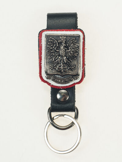 skórzany brelok do kluczy bojówka na pasek polska poland orzeł w koronie