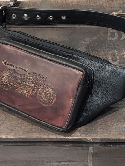 skórzana torba saszetka na nogę pas udo motocyklowa